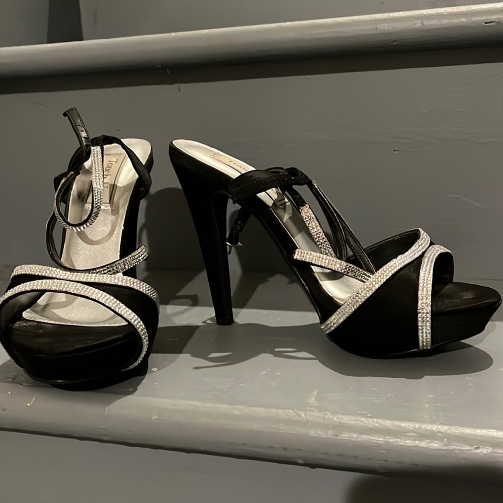 Satin & Rhinestone Sandal